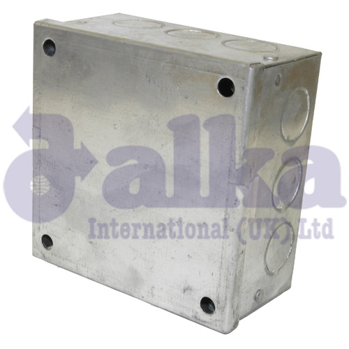 GALVANISED ADAPTABLE BOXES WITH KNOCKOUTS ALL SIZES AVAILABLE 