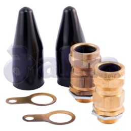 Brass CW Cable Gland Pack for armored cables